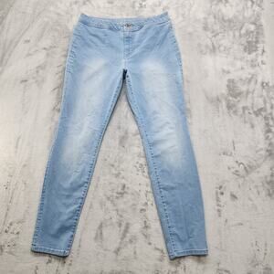 Decree Jeans Womens 13 Juniors Blue Light Wash High Rise Jegging Skinny Stretch